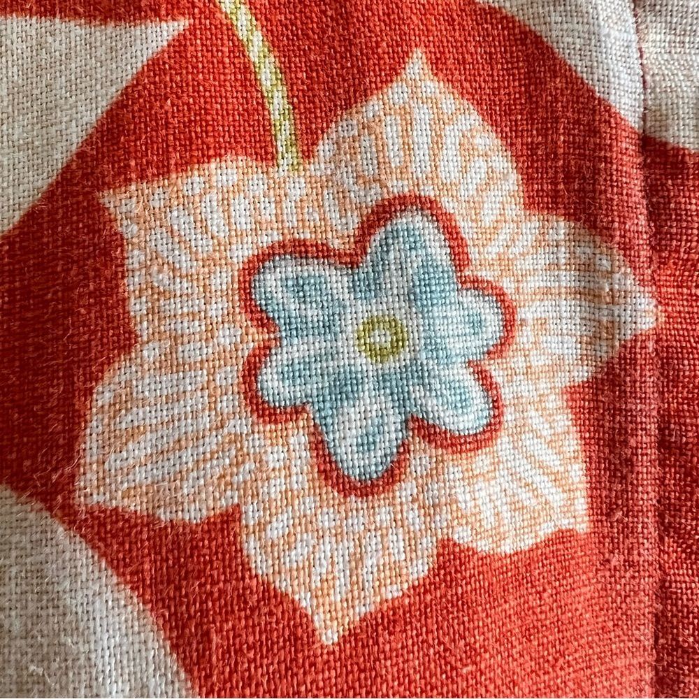Spiegel Red/Orange Floral Button Down Shirt - Picture 14 of 16
